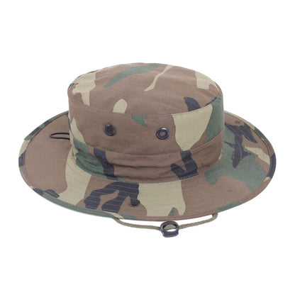 MilSpec Adjustable Boonie Hat Woodland Camo Outdoor Tactical Australia