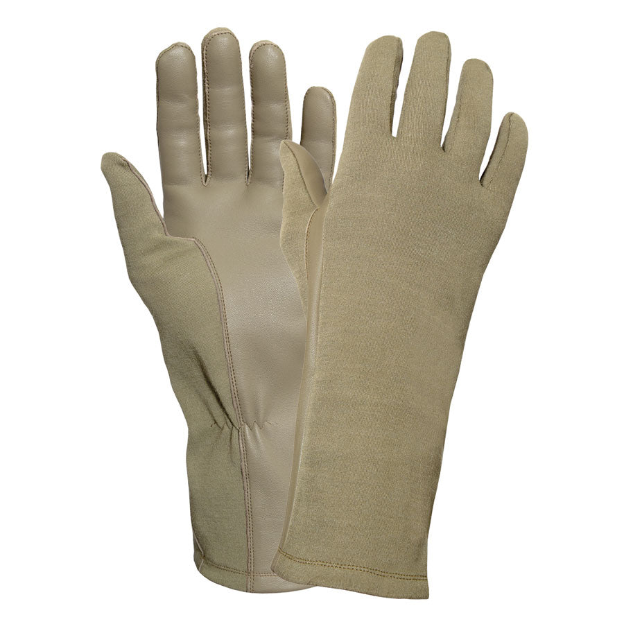MilSpec G.I. Type Flame & Heat Resistant Flight Gloves Coyote Brown AR 670-1 7 - X-Small Outdoor Tactical Australia