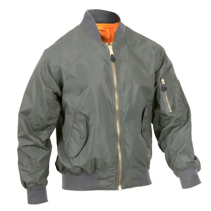 MilSpec Lightweight MA-1 Flight Jacket Sage Green 2X-Small Outdoor Tactical Australia