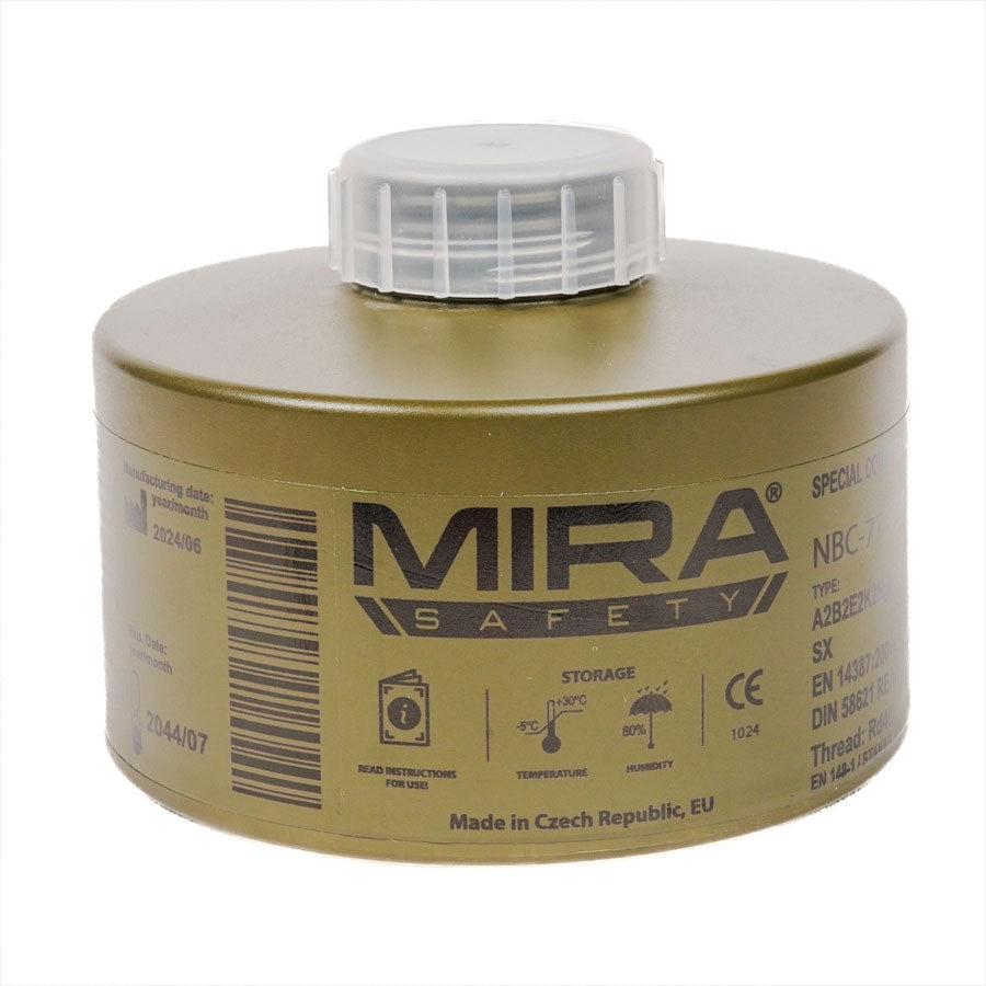 Mira Safety CBRN Gas Mask Filter NBC77 SOF 40mm Thread Canister Ranger Green Outdoor Tactical Australia