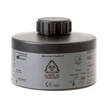 Mira Safety CBRN Gas Mask Filter NBC77 SOF 40mm Thread Canister Black Outdoor Tactical Australia
