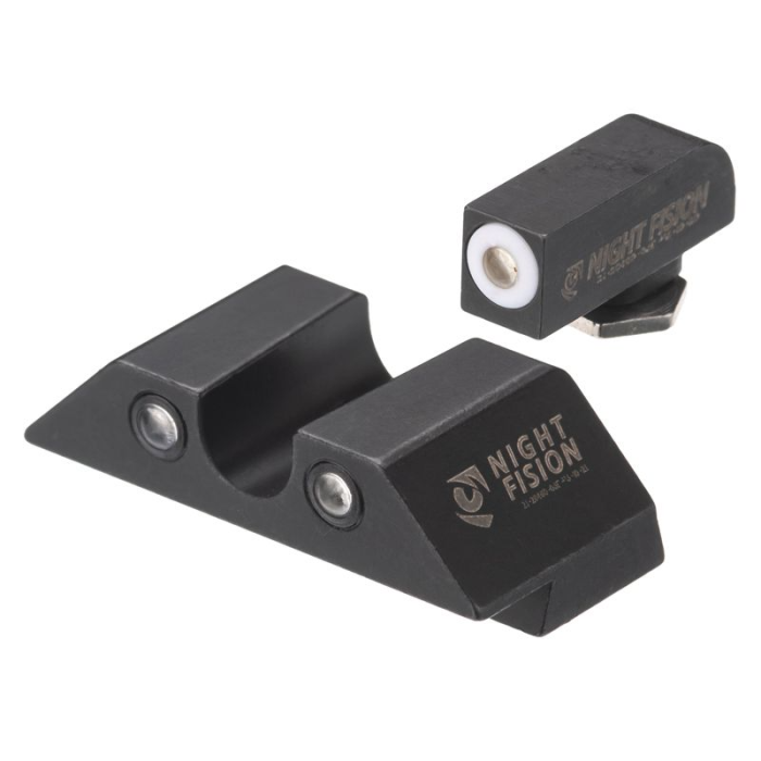 Night Fision Night Sight Set for Glock 17/19/34 White Front/U Notch Rear Outdoor Tactical Australia