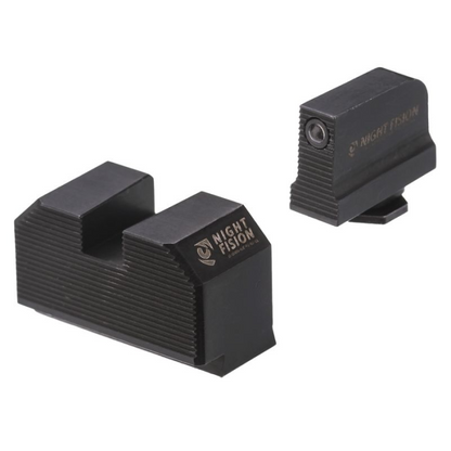 Night Fision Optics Ready Stealth Lower 1/3rd Night Sight Set for Glock 17/19/34 w/ RMR/507C/SRO/ACRO Black Front/Blank Rear Outdoor Tactical Australia