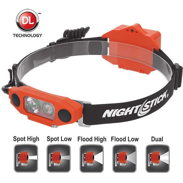 Nightstick DICATA Intrinsically Safe Low Profile Dual Light Headlamp Red Outdoor Tactical Australia