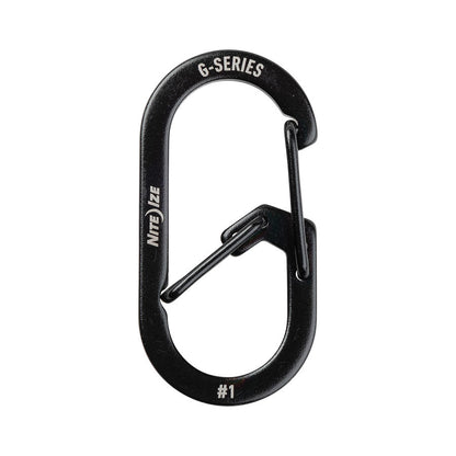 Nite Ize G-Series Dual Chamber Carabiner #1 Black Outdoor Tactical Australia