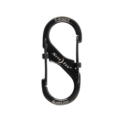 Nite-Ize S-Biner SlideLock #2 Steel Black Outdoor Tactical Australia
