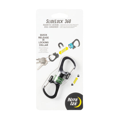 Nite Ize SlideLock 360° Magnetic Locking Carabiner Olive Outdoor Tactical Australia