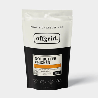 Offgrid Provisions Not Butter Chicken - Heat & Eat Meal Outdoor Tactical Australia