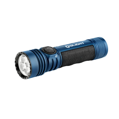Olight Seeker 4 Pro Powerful 4600 Lumens Rechargeable Led Torch Blue Cool White: 5700-6700K Outdoor Tactical Australia