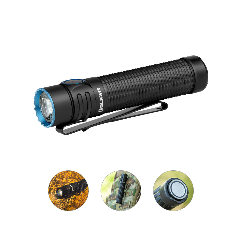 Olight Warrior Mini 3 1750 Lumens EDC Torch Black Outdoor Tactical Australia