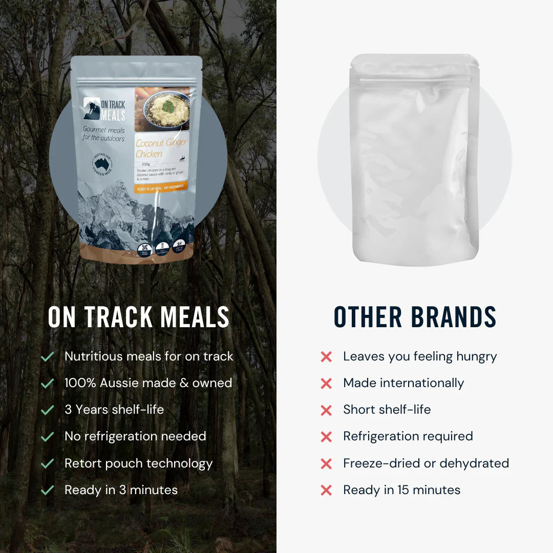 On Track Meals Coconut Ginger Chicken Outdoor Tactical Australia