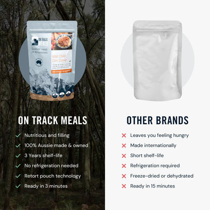 On Track Meals Mild Chilli Con Carne Outdoor Tactical Australia