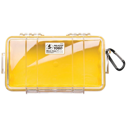 Pelican 1060 Micro Case Clear Shell with Yellow Liner Outdoor Tactical Australia