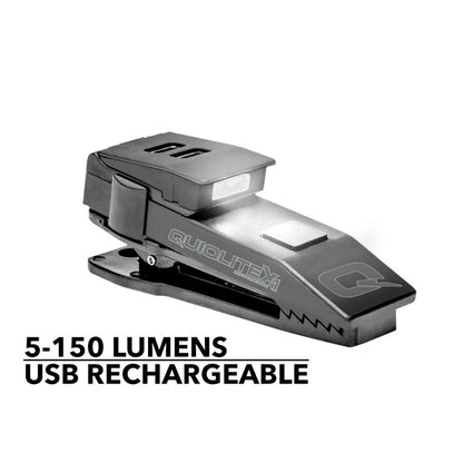 QuiqLite X1 USB Rechargeable Handsfree Dual LED Lighting - Blue/White Outdoor Tactical Australia