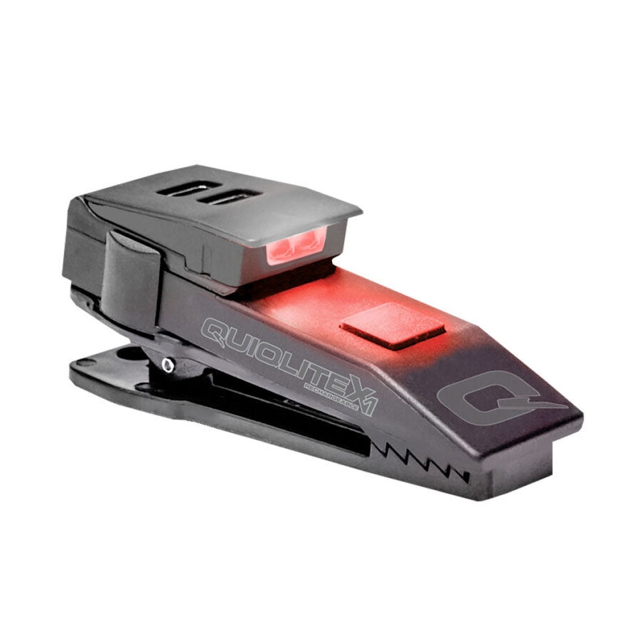 QuiqLite X1 USB Rechargeable Handsfree Dual LED Lighting - Red/White Outdoor Tactical Australia