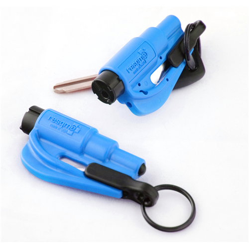 ResQme Rescue and Escape Tool with Glass Breaker and Seat Belt Cutter Blue Outdoor Tactical Australia