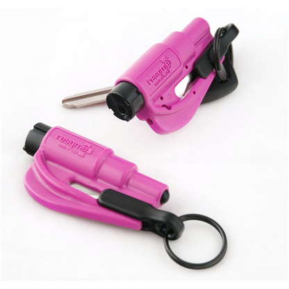 ResQme Rescue and Escape Tool with Glass Breaker and Seat Belt Cutter Pink Outdoor Tactical Australia