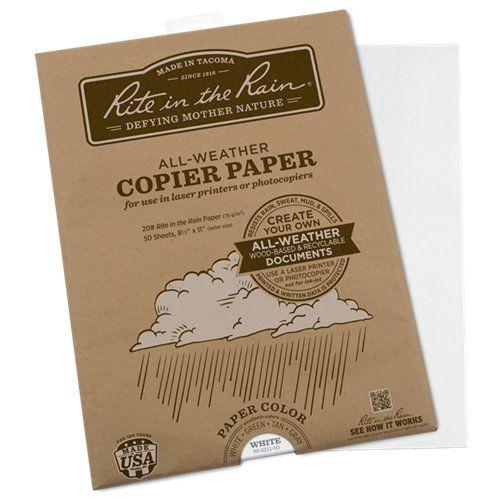 Rite in the Rain All Weather Copier Paper A4 White Outdoor Tactical Australia