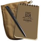 Rite in the Rain No935-KIT Top Spiral 3x5 Notebook Kit Tan Outdoor Tactical Australia