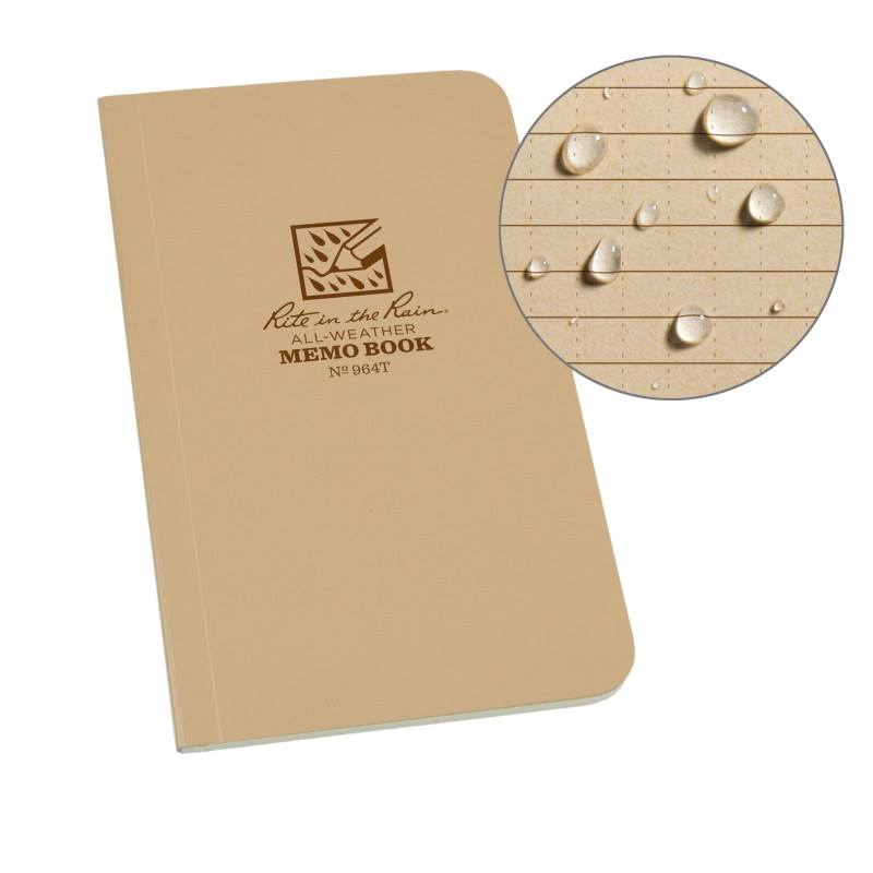 Rite in the Rain No.964T Tactical Field Flex Memo Book Tan Outdoor Tactical Australia