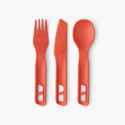 SEA TO SUMMIT PASSAGE CUTLERY SET - [3 PIECE] Spicy Orange Outdoor Tactical Australia