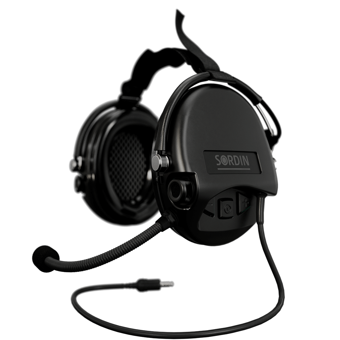 Sordin Supreme MIL CC Hearing Protection Version: Neck Band | Headband: Black Fabric/Cloth | Cup Colour: Black Outdoor Tactical Australia