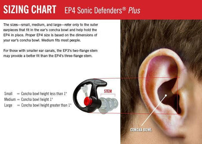 SureFire EP4 Sonic Defenders Plus Filtered Flanged Earplugs Outdoor Tactical Australia