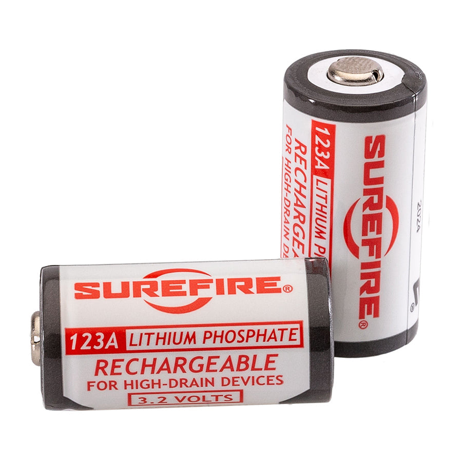 SureFire SFLFP123 Rechargeable Batteries 2 Pack of Batteries Only Outdoor Tactical Australia
