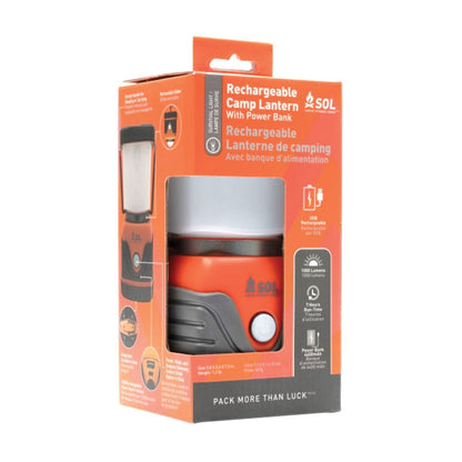 Survive Outdoors Longer SOL Rechargeable Camp Lantern with Power Bank Outdoor Tactical Australia