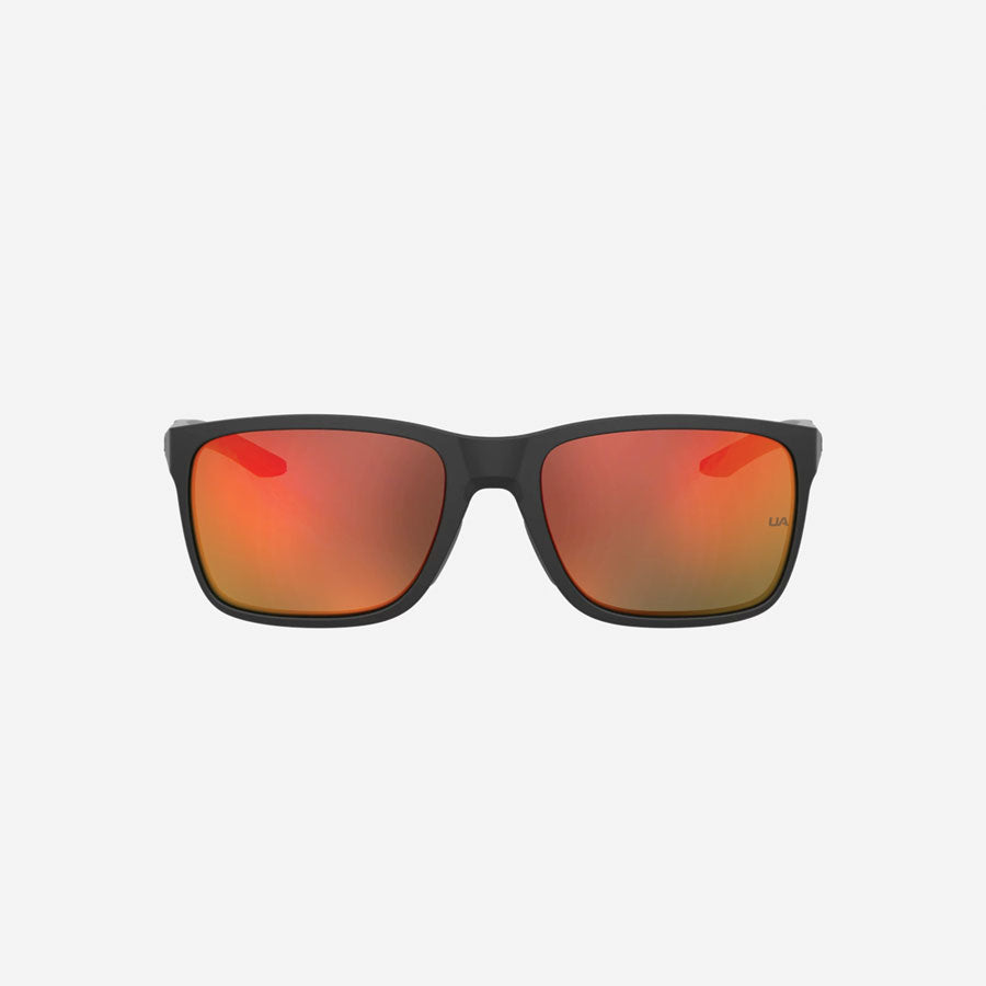 Under Armour UA Hustle Mirror Sunglasses Shiny Black Frame Outdoor Tactical Australia