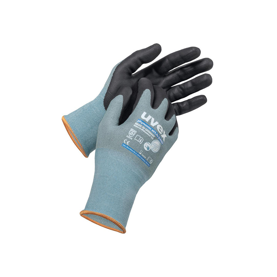 UVEX Phynomic AirLite B ESD Cut Protection Glove Size 8 Outdoor Tactical Australia