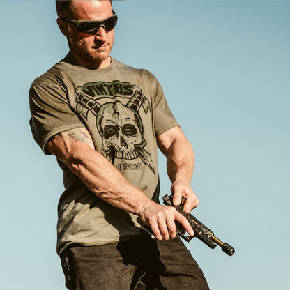VIKTOS Kbarred Tee Olive Heather Outdoor Tactical Australia