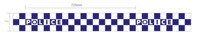 VTS Police Barricade Tape Blue and White Checkered Reflective 1000ft Roll Outdoor Tactical Australia