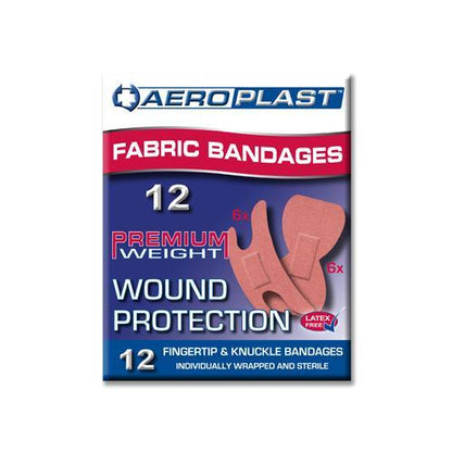Warrior Medical FastAid Fabric Adhesive Strips Pack of 12 - Finger Knuckle Strips Outdoor Tactical Australia