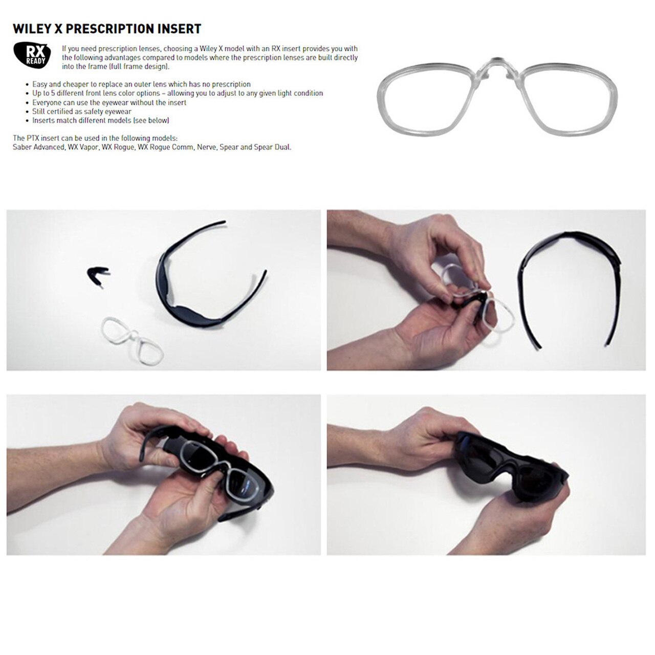 Wiley X Vapor Eyeshield Two Lens Matte Black Frame Outdoor Tactical Australia