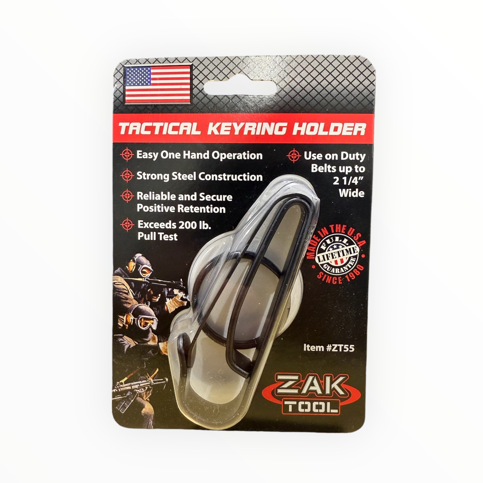 Zak Tool ZT55 Duty Belt Key Ring Holder Outdoor Tactical Australia